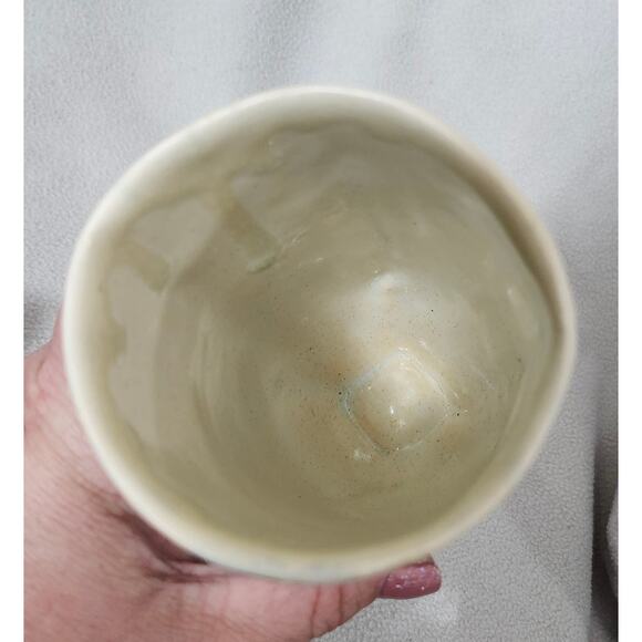 Katy McDougal Studio Pottery Vase Tumbler Artisan Handmade Drip Glaze - Picture 10 of 14